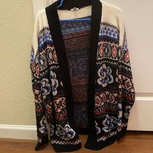 COPY - patterned cardigan